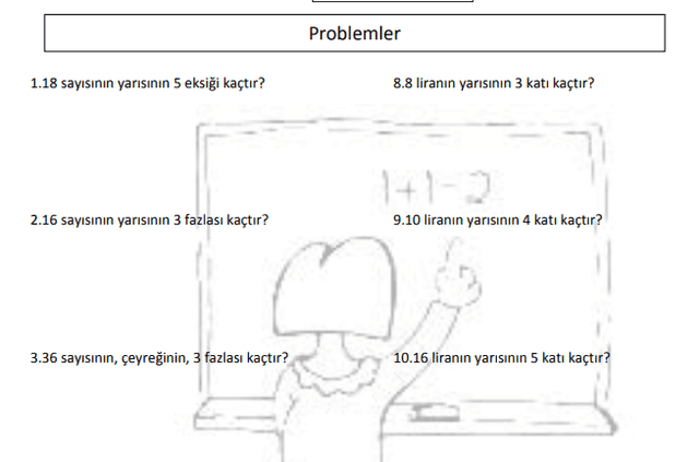 2. Sınıf Matematik İki Aşamalı Problemler