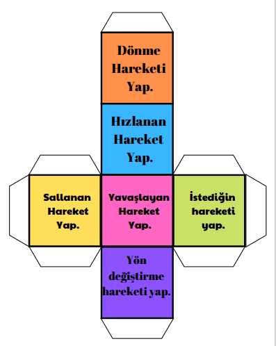 3. Sınıf Fen Hareket Küpü Etkinliği