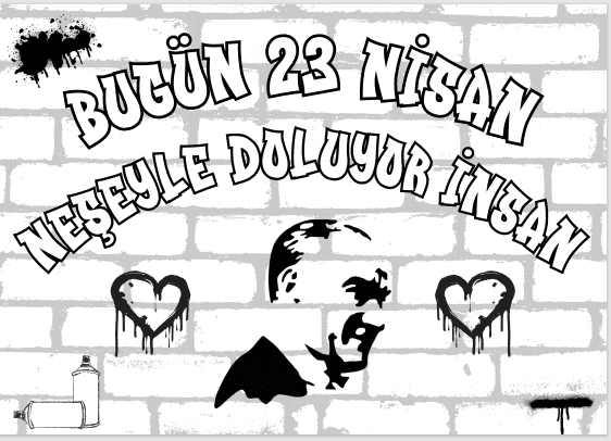 23 Nisan Boyama Sayfaları 4 Sayfa Eğlenceli