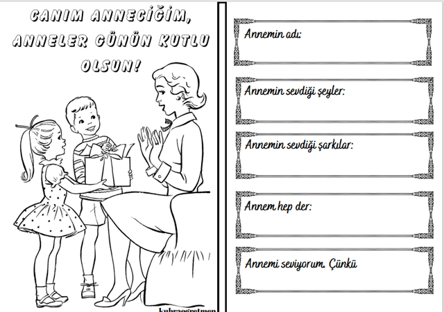 Anneler Günü İlkokul Etkinliği