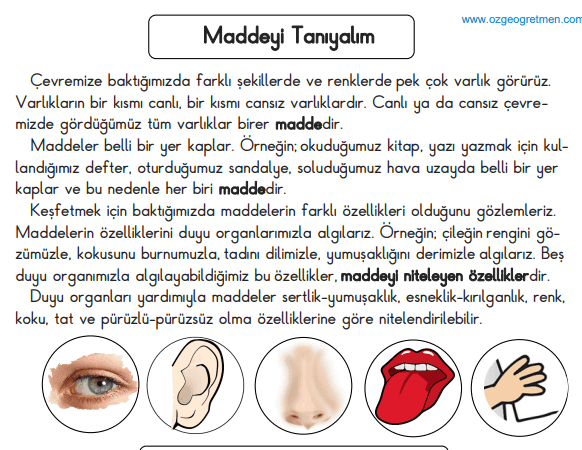 Maddeyi Niteleyen Temel Özellikler Konu Anlatımı 