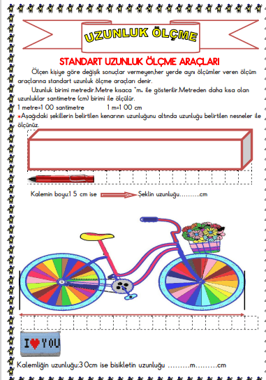 3. Sınıf Matematik Uzunluk Ölçme Konu Anlatımı Ve Etkinliği
