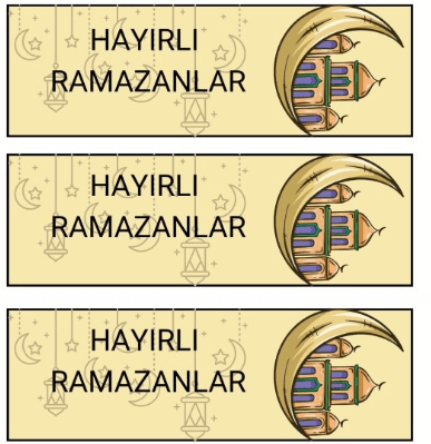 Hayırlı Ramazanlar Kitap Ayracı 