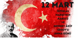 12 Mart İstiklal Marşı'nın Kabulü Pano 24 A4